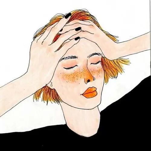 读者头像，戴耳机的年轻读者插画